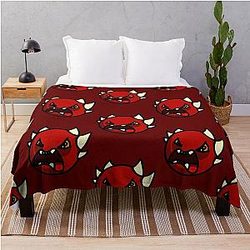 Geometry Dash Extreme Demon Throw Blanket