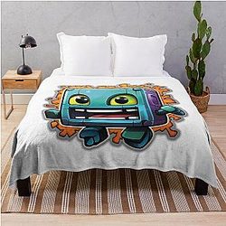 Geometry Dash Throw Blanket