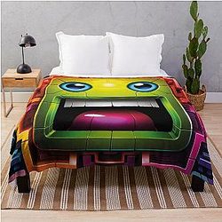 Geometry Dash Throw Blanket
