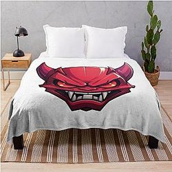 Geometry Dash Extreme Demon Throw Blanket