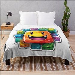 Geometry Dash Throw Blanket