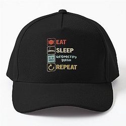 Funny Eat Sleep Geometry Dash Repeat Retro Vintage Geometry Dash Dad Gift 

Fathers Day Kids Birthday Baseball Cap
