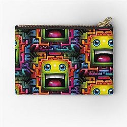 Geometry Dash Zipper Pouch
