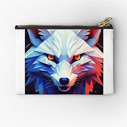 Geometry Dash Lightning Wolf's Adventure Zipper Pouch