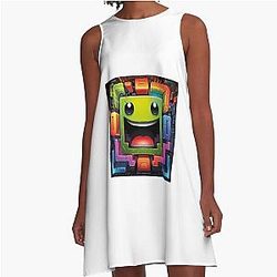 Geometry A-Line Dress
