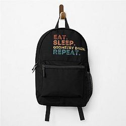 Eat, sleep, geometry dash repeat backpack