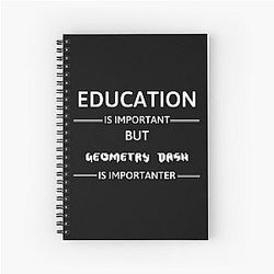Education Is Important Spiral Notebook