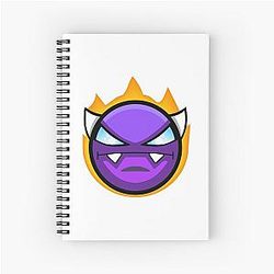 Purple Geometry Dash Notebook