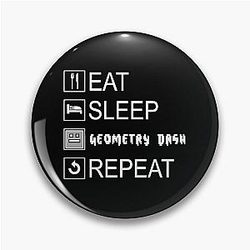 Eat Sleep Dash Repeat Pin
