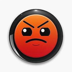 Geometry Dash Harder Sticker Pin