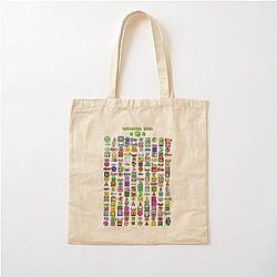 Geometry Dash Cotton Tote Bag