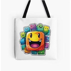 Geometry Dash All Over Print Tote Bag