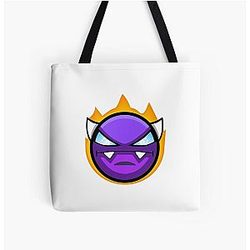 Purple Geometry Dash Tote Bag