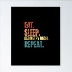 sleep geometry dash poster