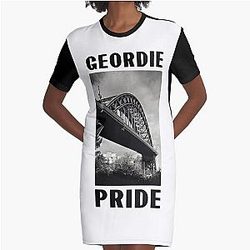 Geordie Pride Graphic T-Shirt Dress
