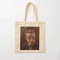 Geordie Greep Black Midi Cotton Tote Bag