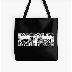 Geordie Slang All Over Print Tote Bag