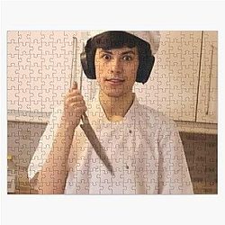 GeorgeNotFound Puzzles - GeorgeNotFound holding knife Jigsaw Puzzle RB0906 [ID9107]