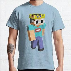 GeorgeNotFound T-Shirts - GeorgeNotFound Glasses Funny Minecraft  Classic T-Shirt RB0906 [ID7988]