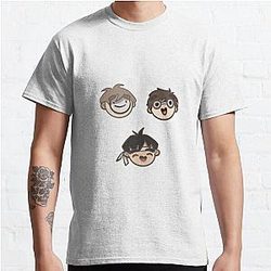 GeorgeNotFound T-Shirts - Dreamwastaken, GeorgeNotFound &amp; Sapnap (dream team) Classic T-Shirt RB0906 [ID8002]
