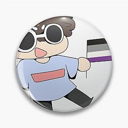 GeorgeNotFound Pins - GeorgeNotFound asexual flag Pin RB0906 [ID8700]