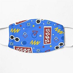 GeorgeNotFound Face Masks - Inspired bowling alley carpet design Flat Mask RB0906 [ID8834]