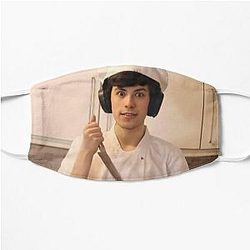 GeorgeNotFound Face Masks - GeorgeNotFound holding knife Flat Mask RB0906 [ID8846]