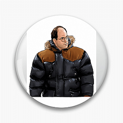 George Costanza Short Bald Powerhouse George Costanza Pins
