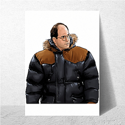 George Costanza Short Bald Powerhouse George Costanza Posters