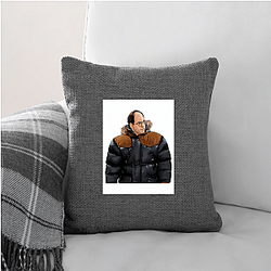 George Costanza Short Bald Powerhouse George Costanza Pillows Cover