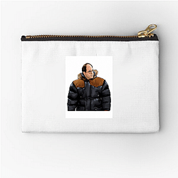 George Costanza Short Bald Powerhouse George Costanza Zipper Pouches
