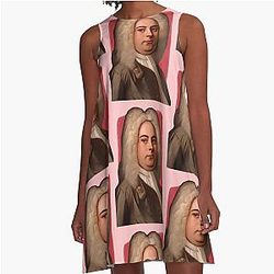 German British Composer George Handel  A Line Dress