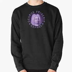 George Frideric Handel Purple RB Pullover Sweatshirt