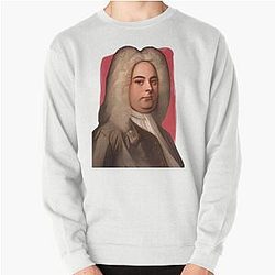 German British Composer George Handel Illustration Pullover Sweatshirt