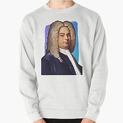 Baroque composer George Handel illustration Pullover Sweatshirt