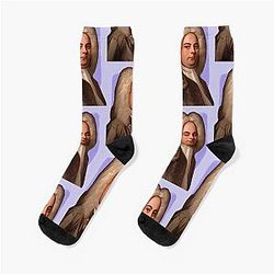 German British Composer George Handel illustration Socks
