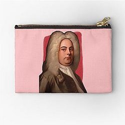 British Composer George Frideric Handel illustration Zipper Pouch