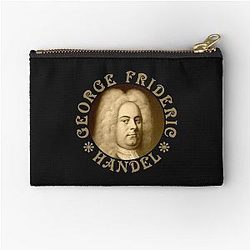 George Frideric Handel - Vintage Design Old Gold RB Zipper Pouch
