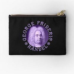 George Handel Vintage Purple Zipper Pouch