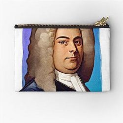 Baroque composer George Handel Zipper Pouch