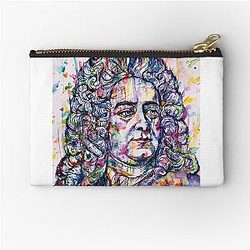 George Frederic Handel watercolor and portrait Zipper Pouch