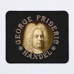 Georg Frideric Handel - Vintage Design Old Gold RB Mouse Pad