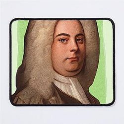 British composer George Frideric Handel - Green Mouse Pad