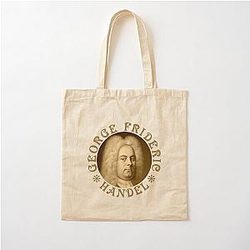 George Frideric Handel - Vintage Design - OldGold RB Cotton Tote Bag
