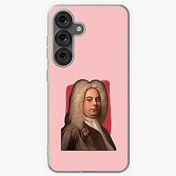 German - British Composer George Frideric Handel - red - illustration  Samsung Galaxy Soft Case