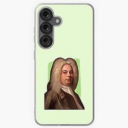 German british composer George Frideric Handel - mint Green - illustration  Samsung Galaxy Soft Case