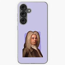 German British Composer George Frideric Handel - purple - illustration  Samsung Galaxy Soft Case