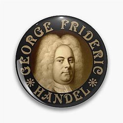 George Frideric Handel - Vintage Design - Gold RB Pin