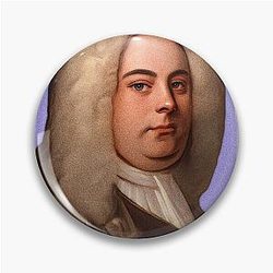 British Composer George Frideric Handel Pin