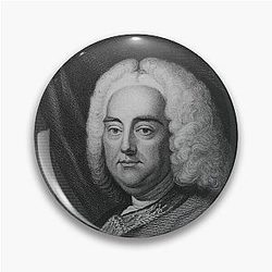 Composer George Frideric Handel Pin left